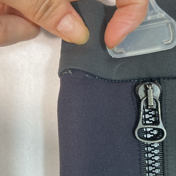 James Perse Y/OSEMITE Scuba Black and Gray Zippered Leggings size 1 small - Picture 11 of 15